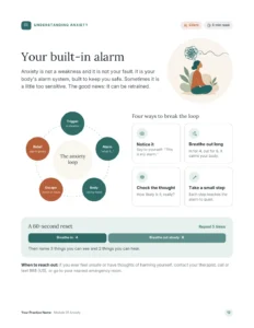 Client Handout: Your built-in alarm