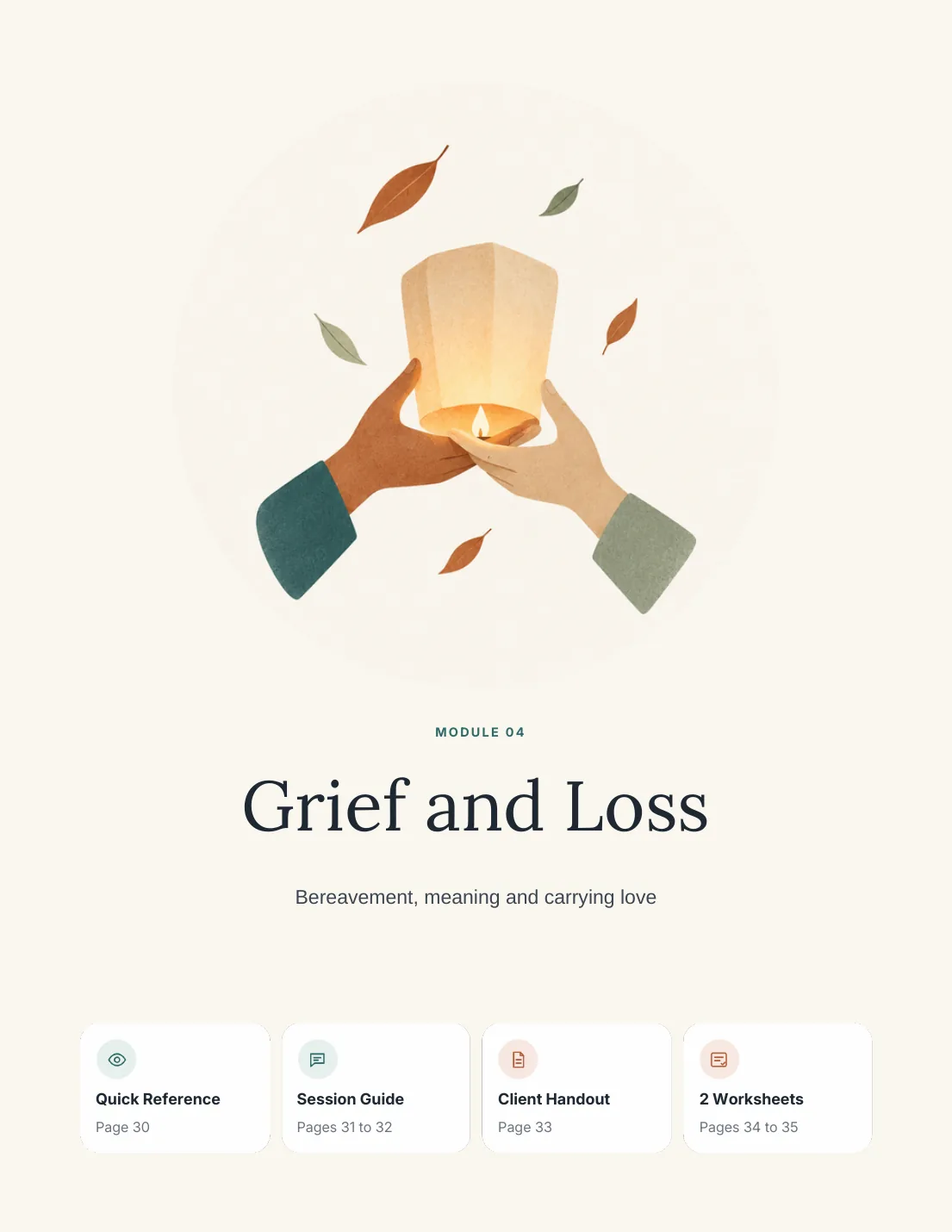 Grief and Loss module opener